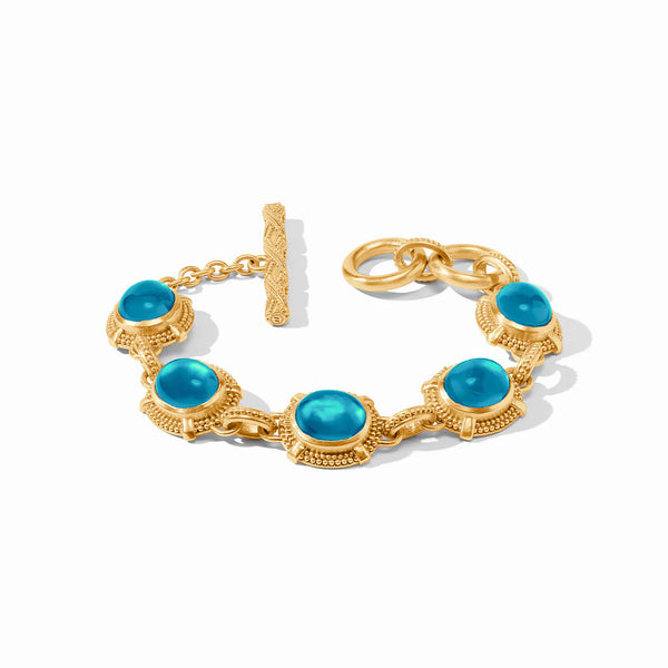 Cabochon Bracelet | Iridescent London Blue