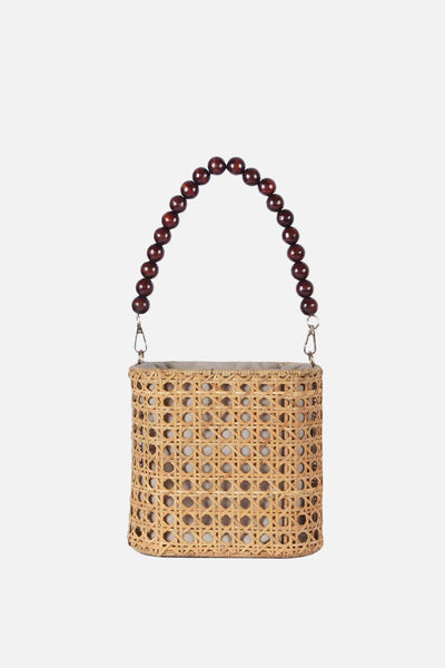 Amalfee Wood Bead Satchel