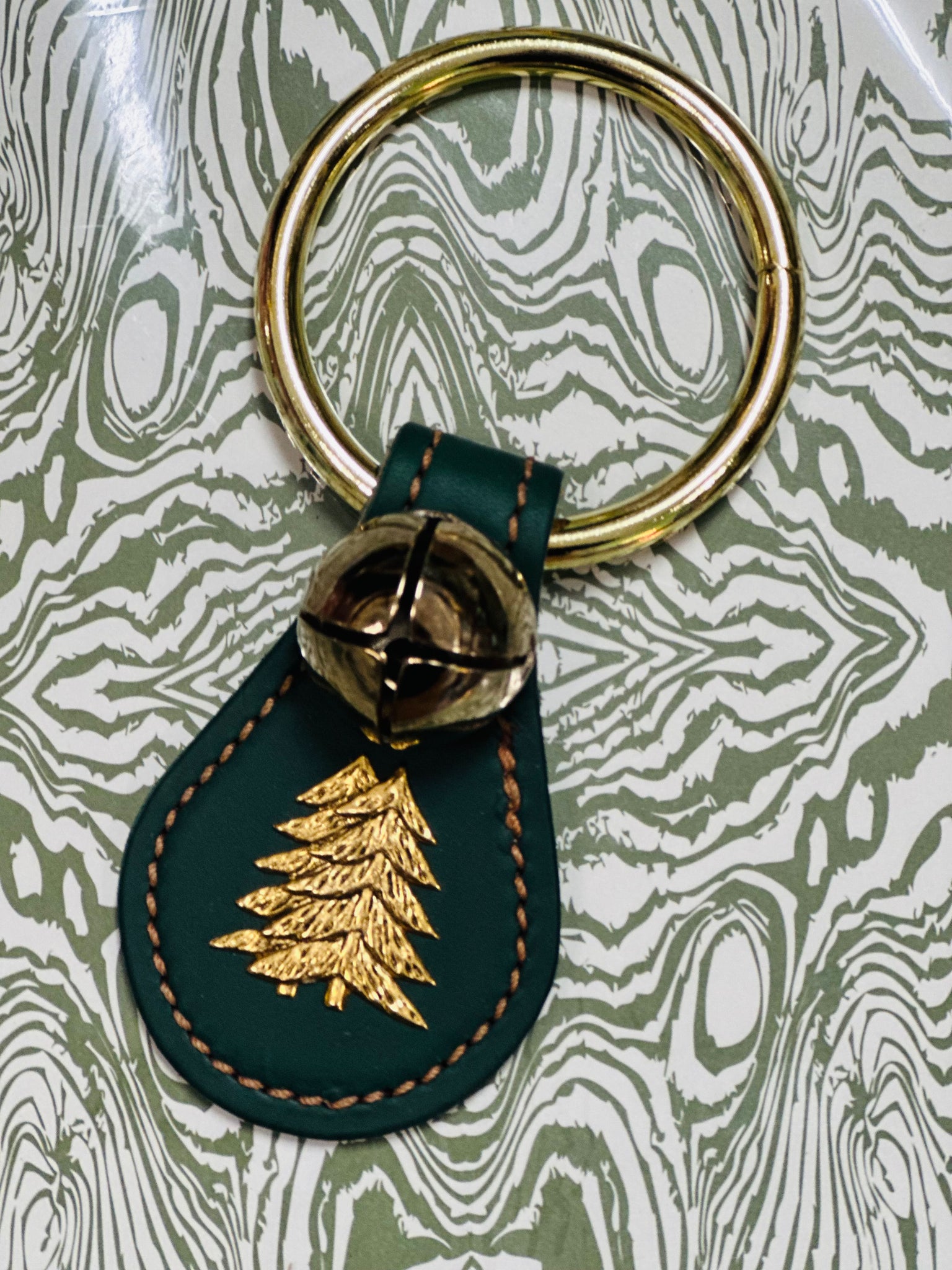 Christmas Tree Charm Bell Door Knob Hanger