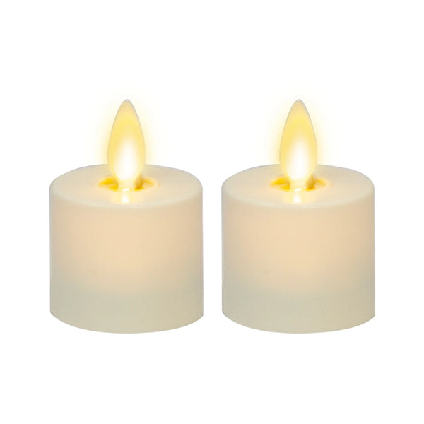 Pearl Ivory Flameless Candle Tealights - Set of 2