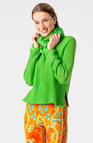Knit Knit Turtleneck Sweater | Kelly