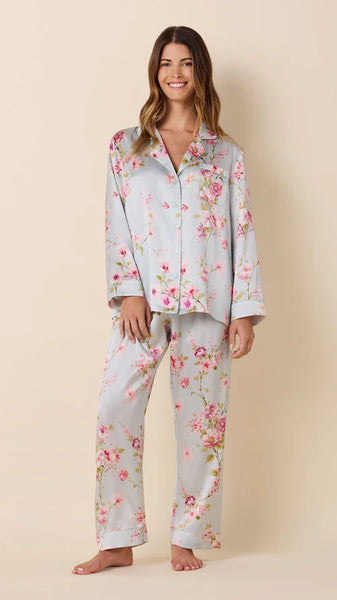 Morning in Kyoto Long-Sleeved Silk Pajama