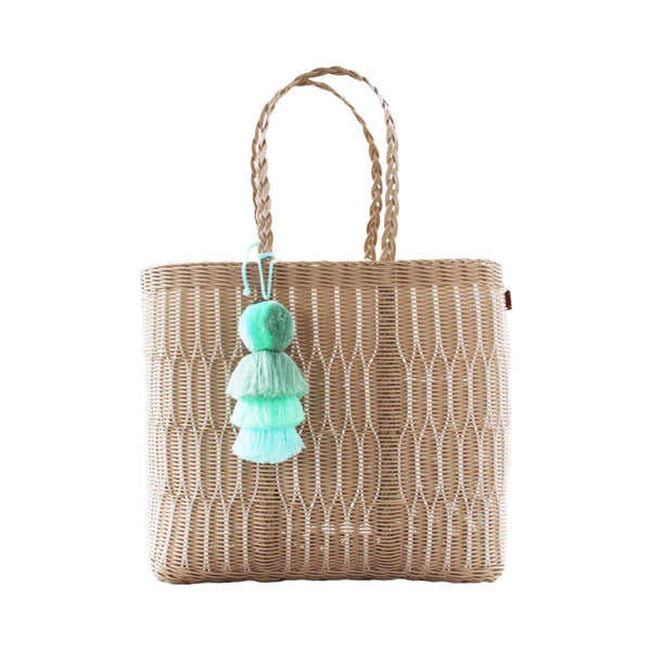 Sand Mesh Citron Tote | Large