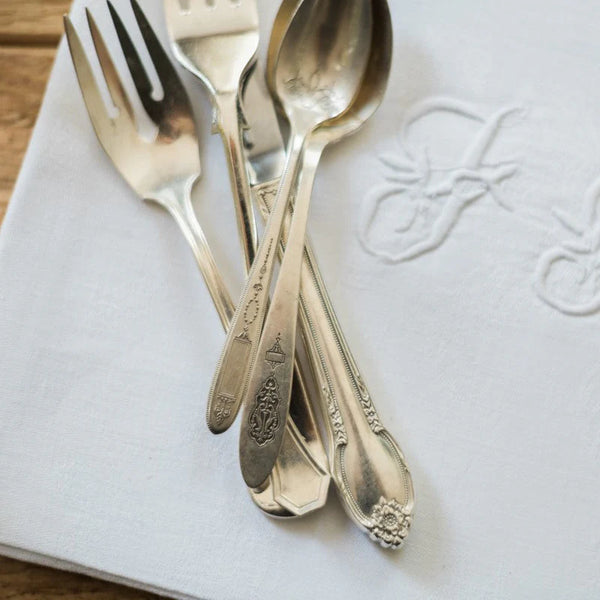 Found Silver Plate Flatware, Set of 5