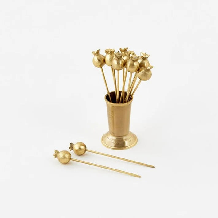 Pomegranate Picks with Holder