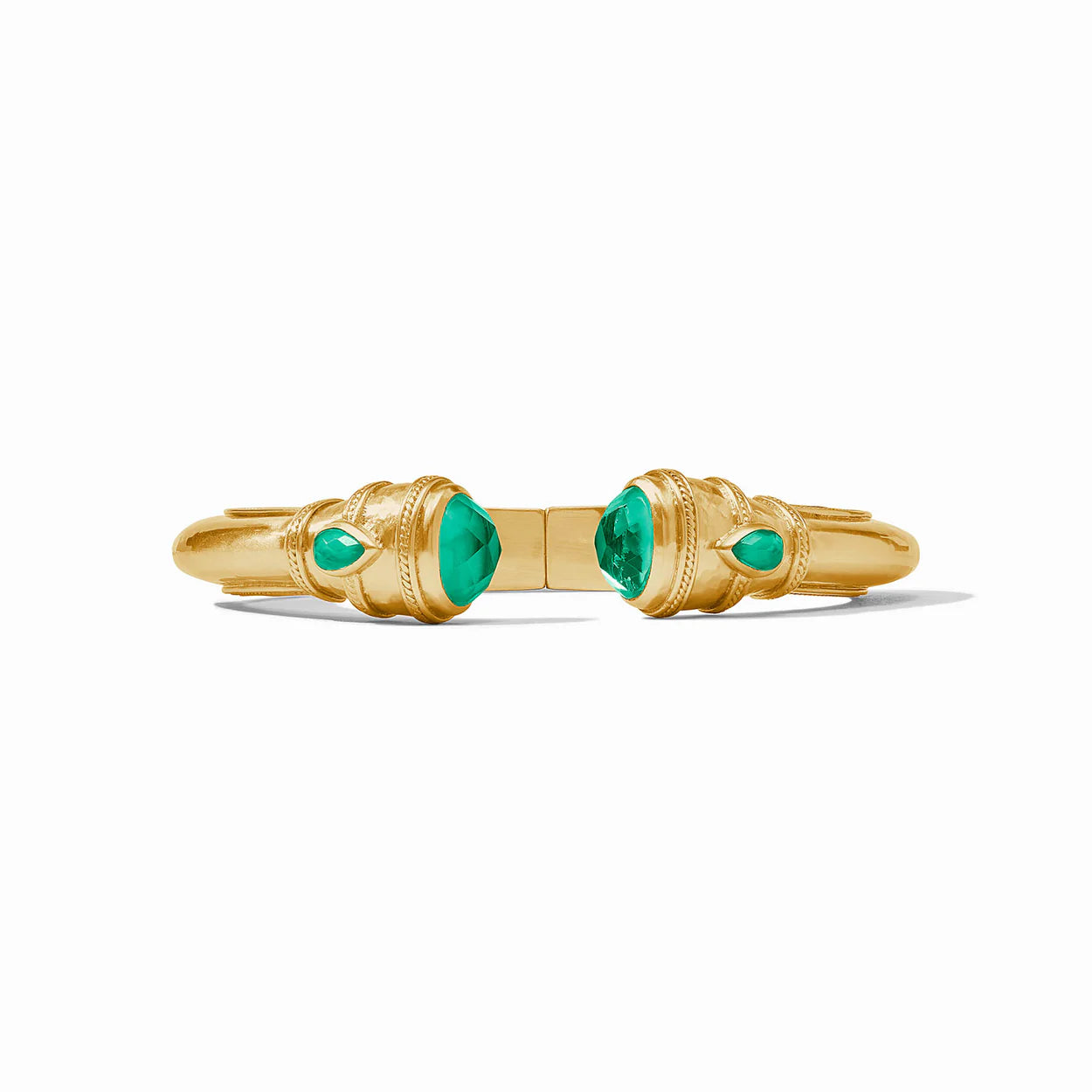 Cannes Demi Cuff | Iridescent Emerald Green