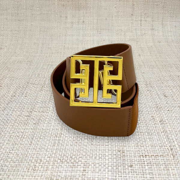 Square Greek Key Belt Buckle