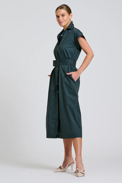 The Fifi Shirt Dress - Slate