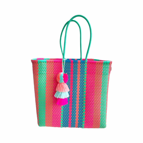 Neon Unicorn Citron Tote | Medium