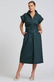 The Fifi Shirt Dress - Slate