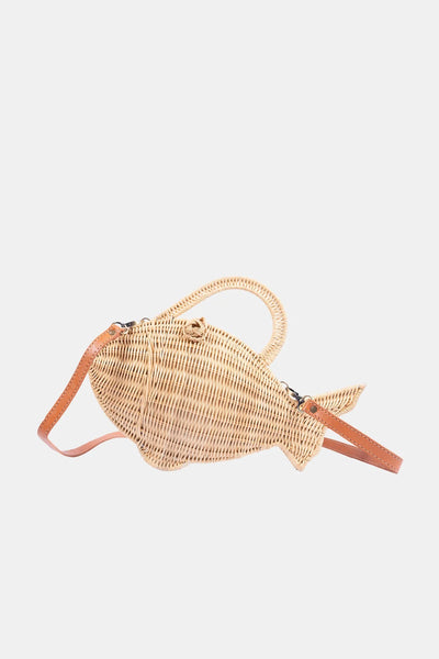 Nemo Rattan Fish Shaped Crossbody