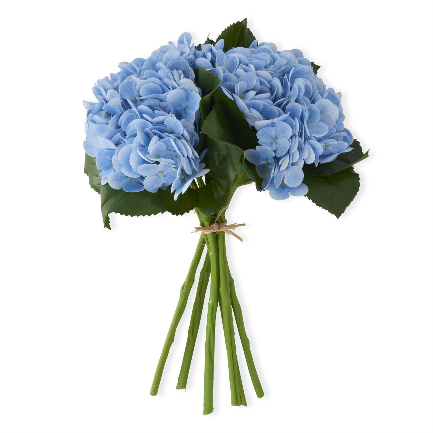 13 Inch Blue Real Touch Hydrangea Bundle (6 Stem Bundle)