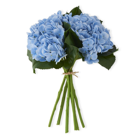 13 Inch Blue Real Touch Hydrangea Bundle (6 Stem Bundle)