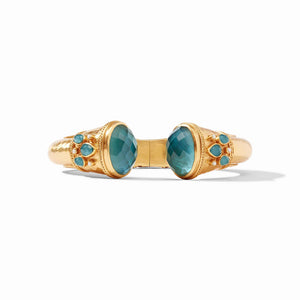 Cannes Cuff | Iridescent Peacock Blue