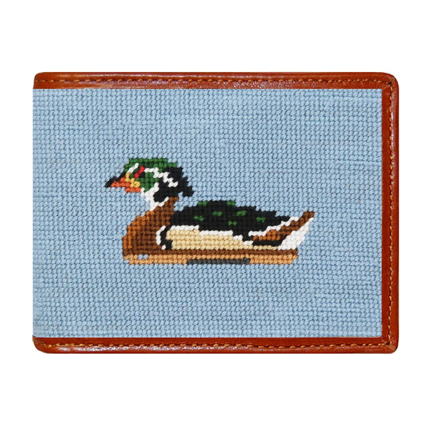 Duck Decoys Needlepoint Wallet | Antique Blue
