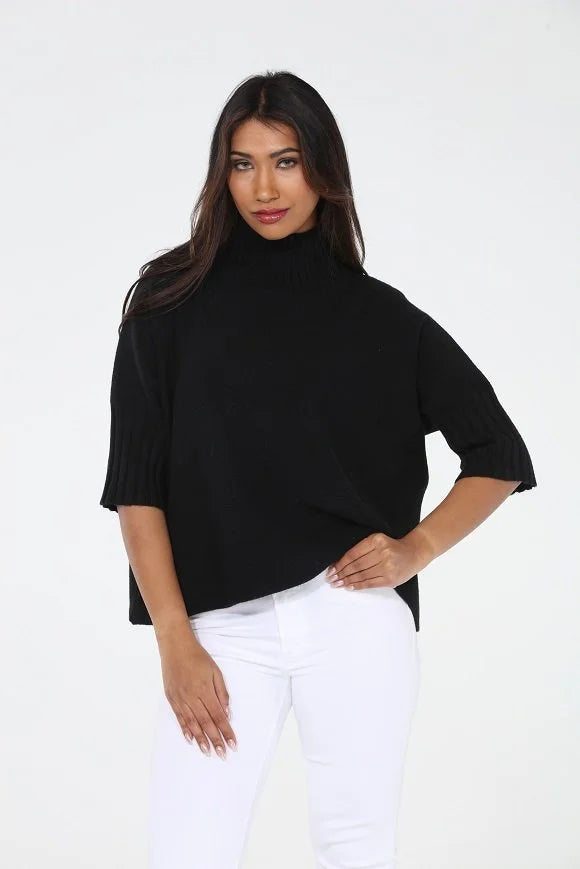 The Maple Turtleneck Sweater | Black