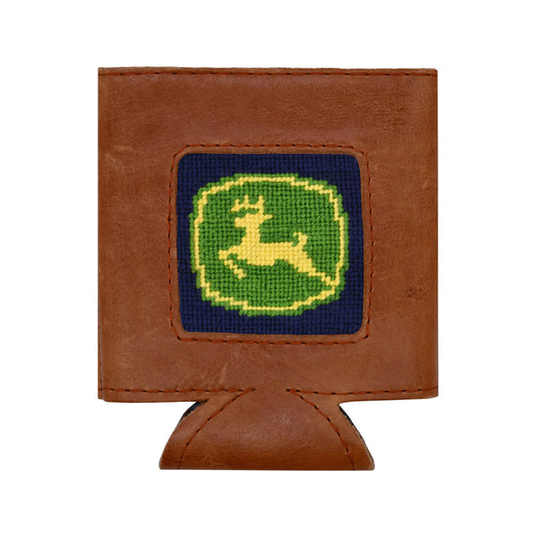 John Deere Needlepoint Can Cooler