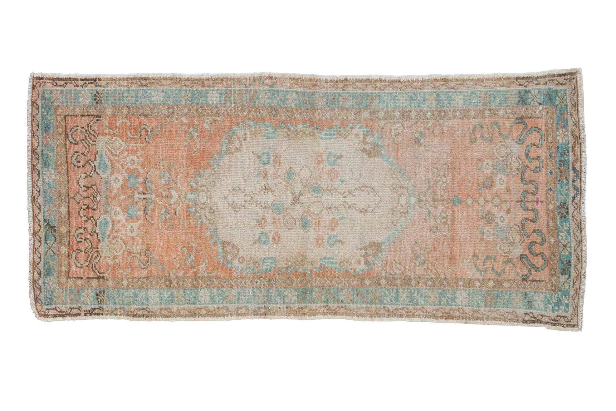 Vintage Distressed Oushak Rug Runner | 2.5 x 5