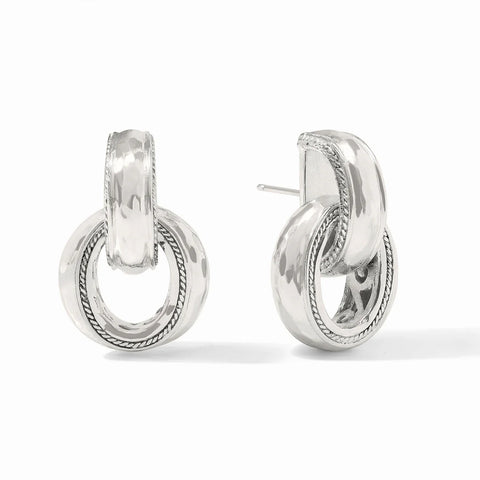 Cannes Doorknocker Earring | Silver