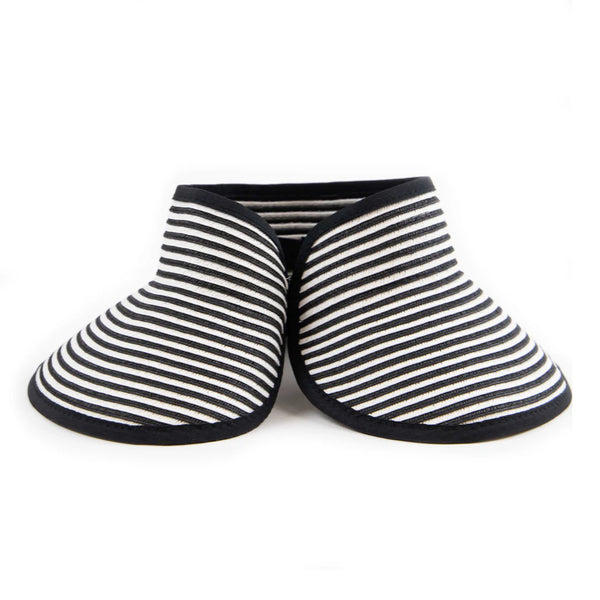 Signature Women's Ultrabraid Large Brim Visor | Black White Stripes