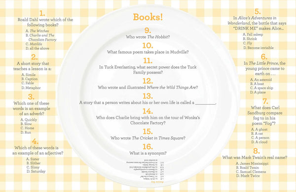 The Family Fun Night Trivia Night Placemats: 375 Stumpers That Celebrate Family and Create Lasting Memories