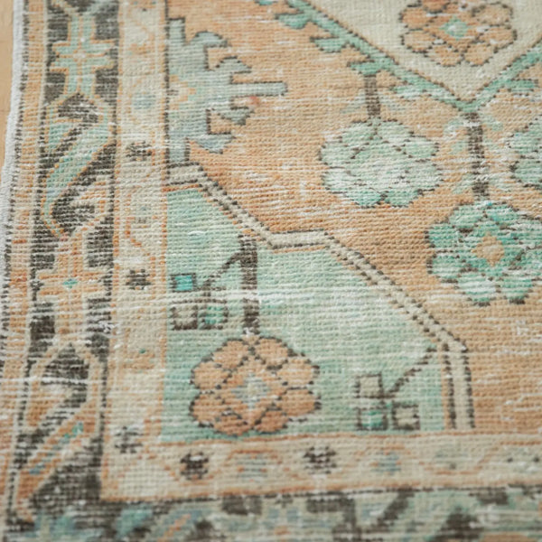 Vintage Distressed Oushak Rug Runner | 2.5 x 5.5