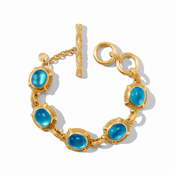 Cabochon Bracelet | Iridescent London Blue