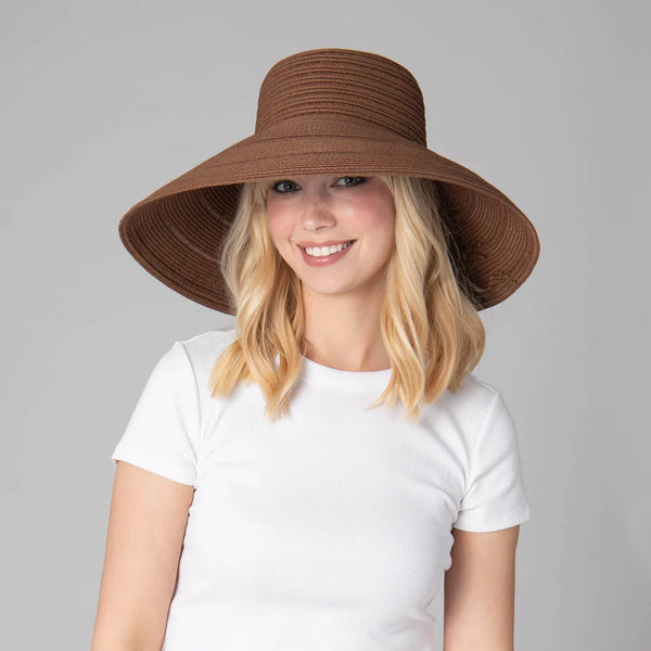 Newport - Women's 6-way Round Crown Sun Hat | Brown