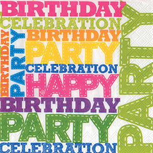 Birthday Party Cocktail Napkins