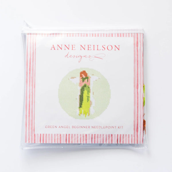 Green Angel Beginner Needlepoint Kit