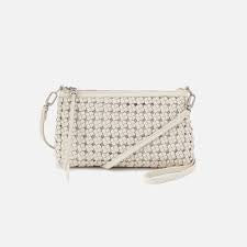 Darcy Crossbody | Woven Leather | Whitecap