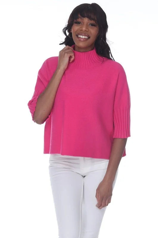 The Maple Turtleneck Sweater | Fuchsia