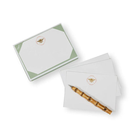 Bee Crest Foil Correspondence Cards