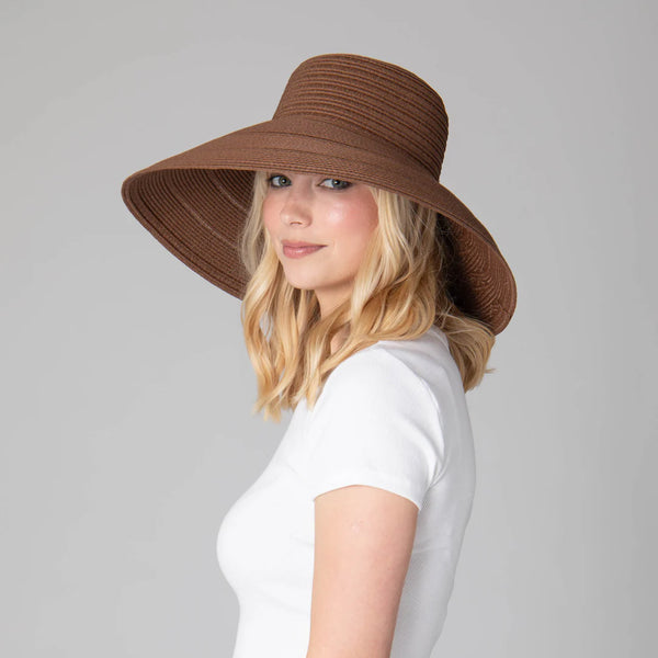 Newport - Women's 6-way Round Crown Sun Hat | Brown