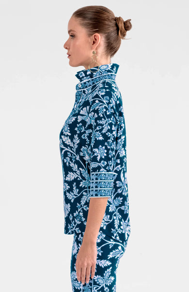 Boyfriend Shirt - Stunning Stippling - Navy