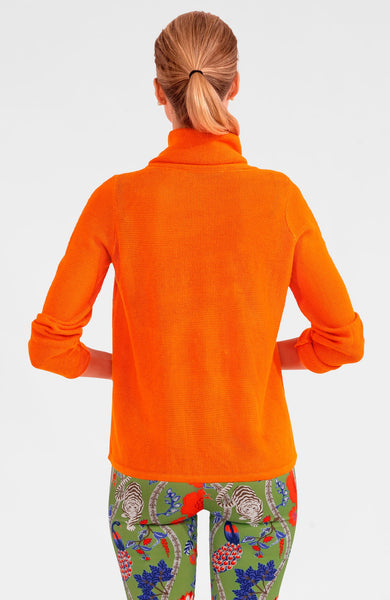 Knit Knit Turtleneck Sweater | Orange