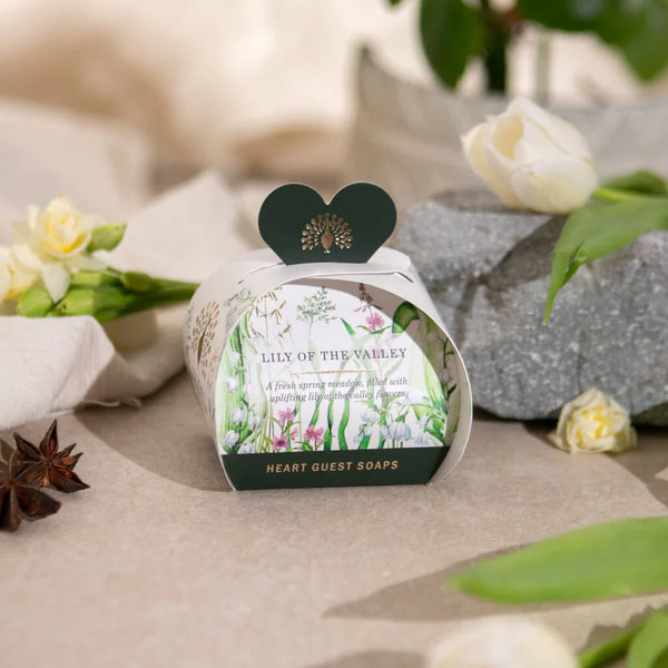 Lily of the Valley Heart Guest Soaps