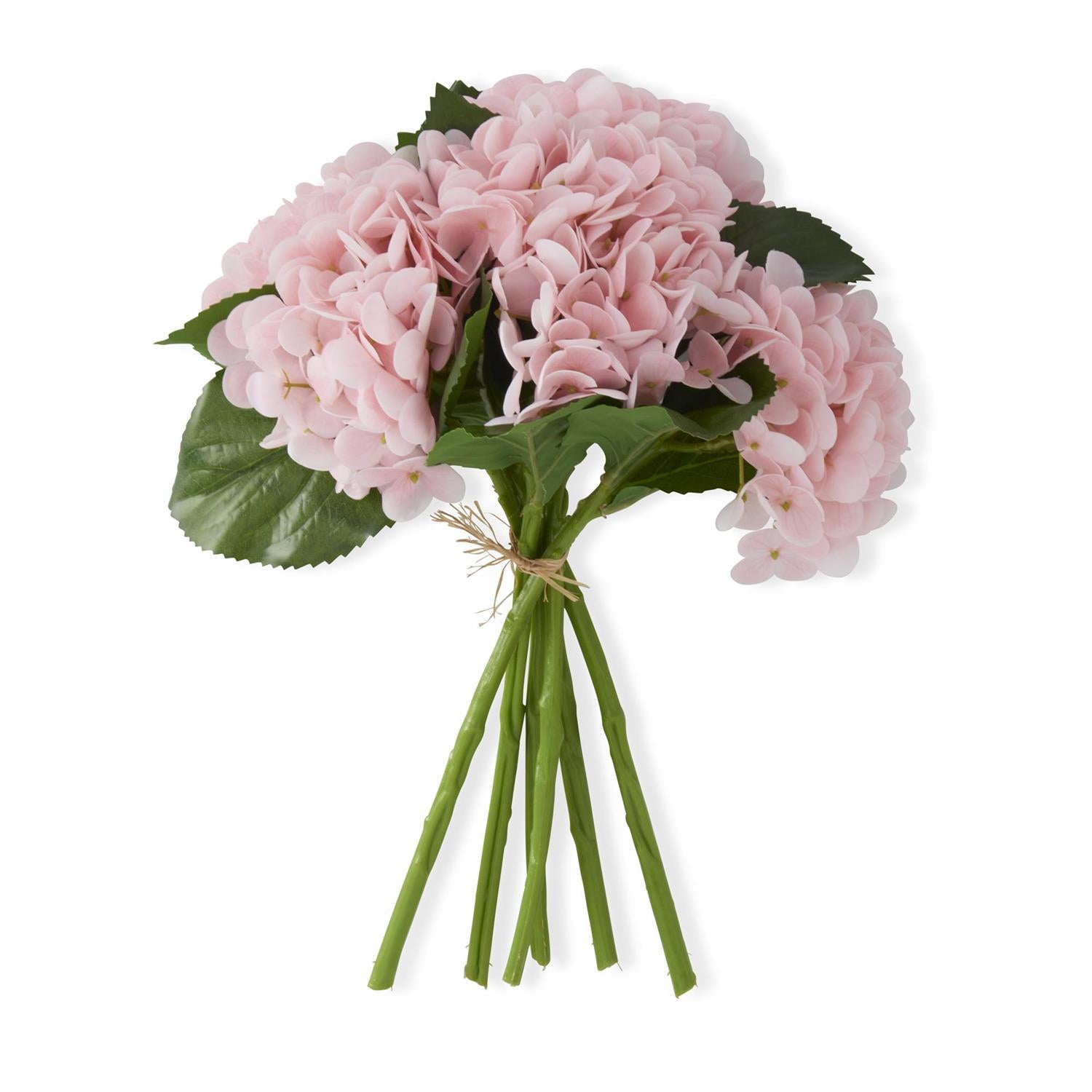 13 Inch Pink Real Touch Hydrangea Bundle (6 Stem Bundle)