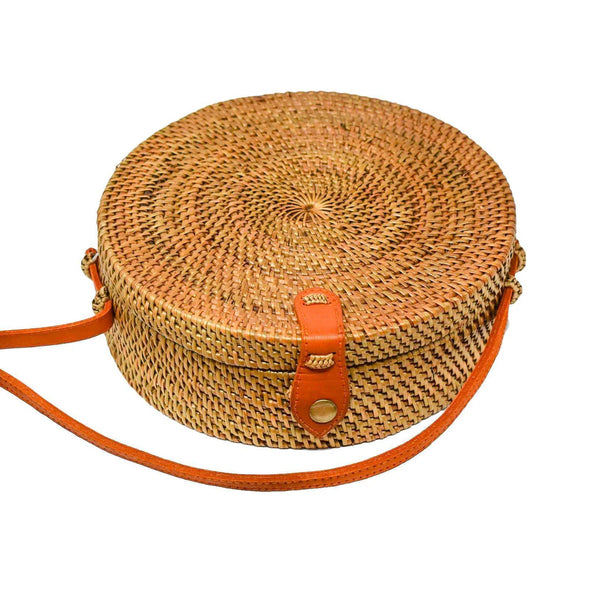 Camilla Round Rattan Bag - Natural