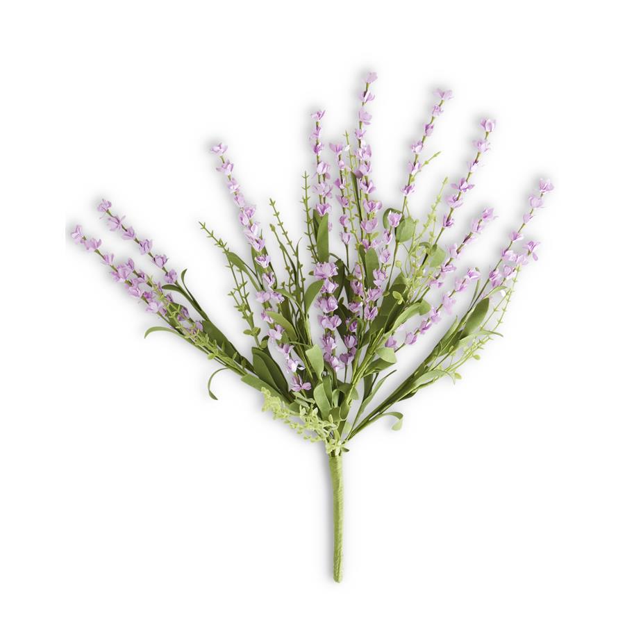 19" Purple Lavender Bush with Eva Foliage