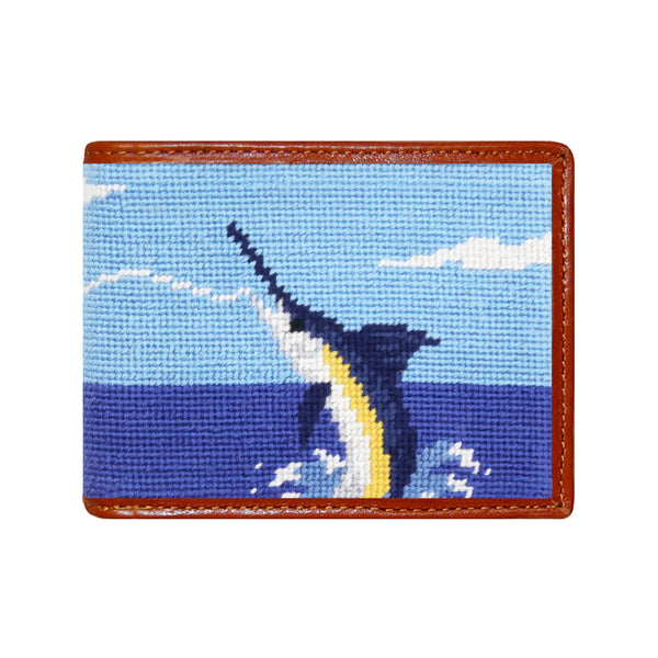 Offshore Fishing Needlepoint Wallet