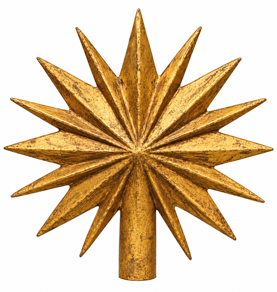 Tree Topper | Antiqued Gold