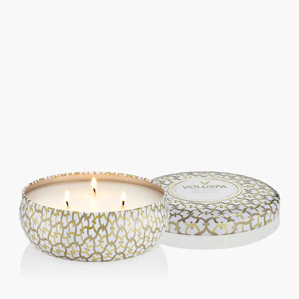 Suede Blanc - 3 Wick Tin