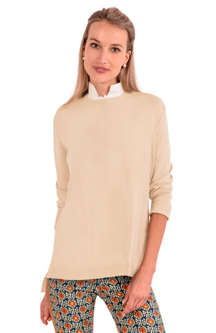Sneek A Peek Knit Sweater | Latte