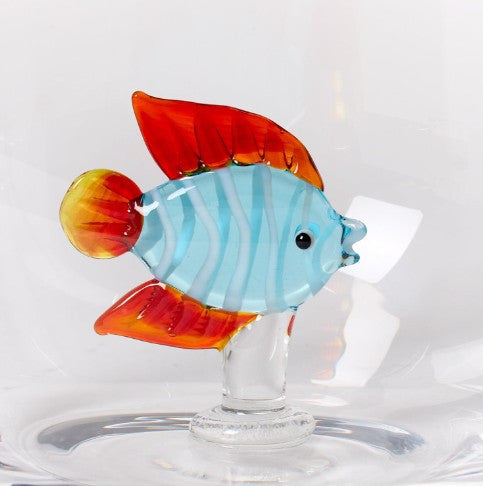 Tropical Fish Stemless Wine Glass