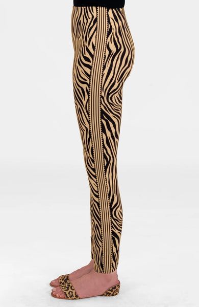 GripeLess Pant | Animal Instincts - Zebra Khaki