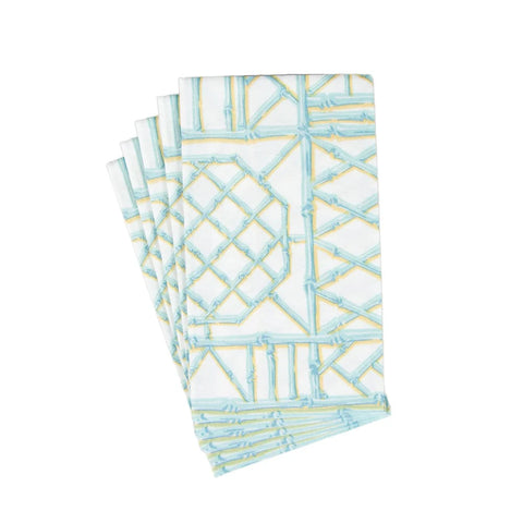 Bamboo Screen Robin's Egg Paper Guest Towel Napkins