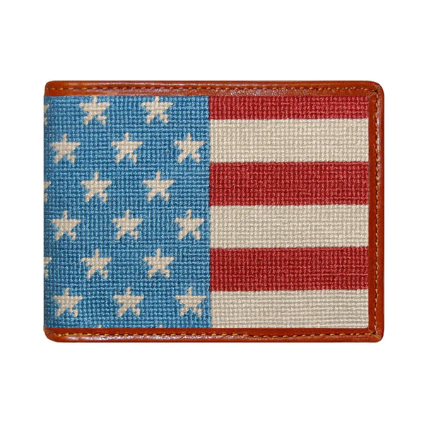 Stars and Stripes Needlepoint Wallet