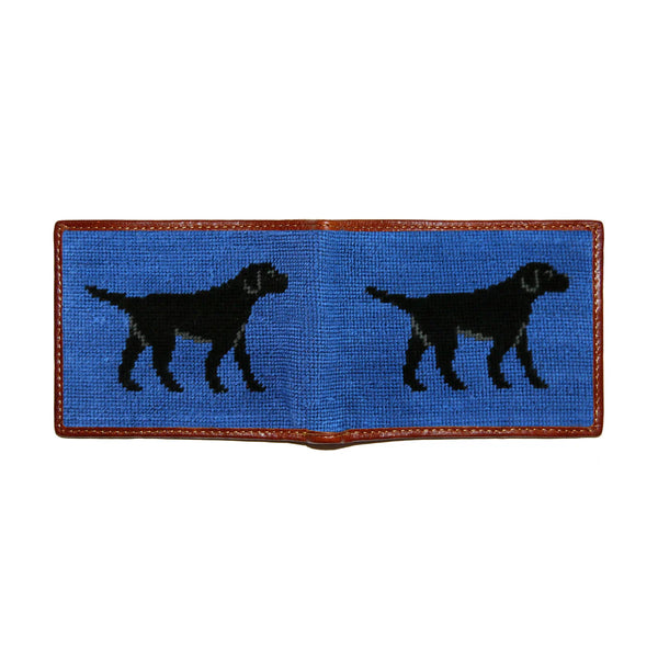 Black Lab Needlepoint Wallet