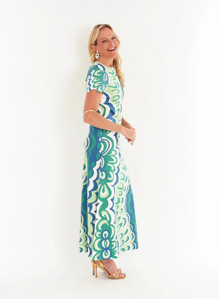 Malabar Dress | Marble Limeade